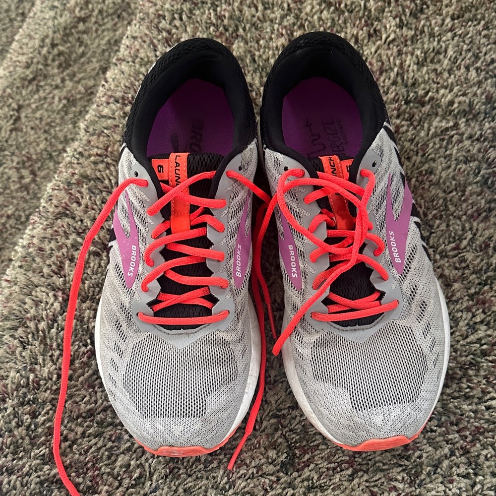 Brooks Women's Athletic Shoes - Gray, Pink, Purple, and Orange